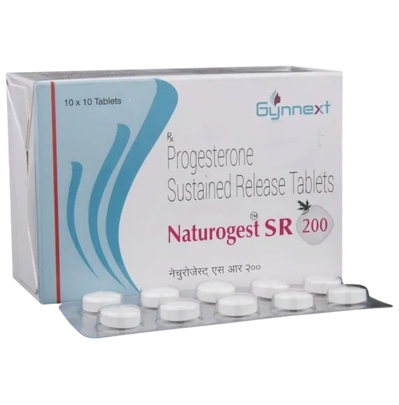naturogest sr 200mg tablet 10's